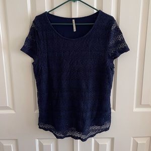 Women’s blouse navy blue